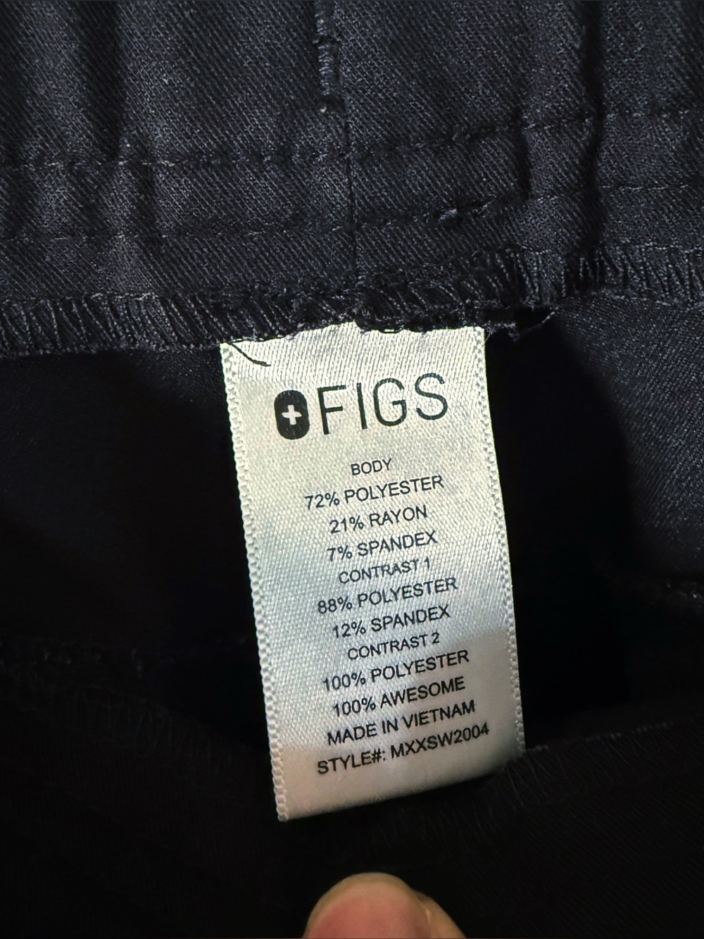 FIGS Men’s Classic Tansen Jogger Style Scrub Pants Size XL Black - Picture 4 of 10